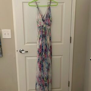 Multi-color L’ATISTE maxi dress